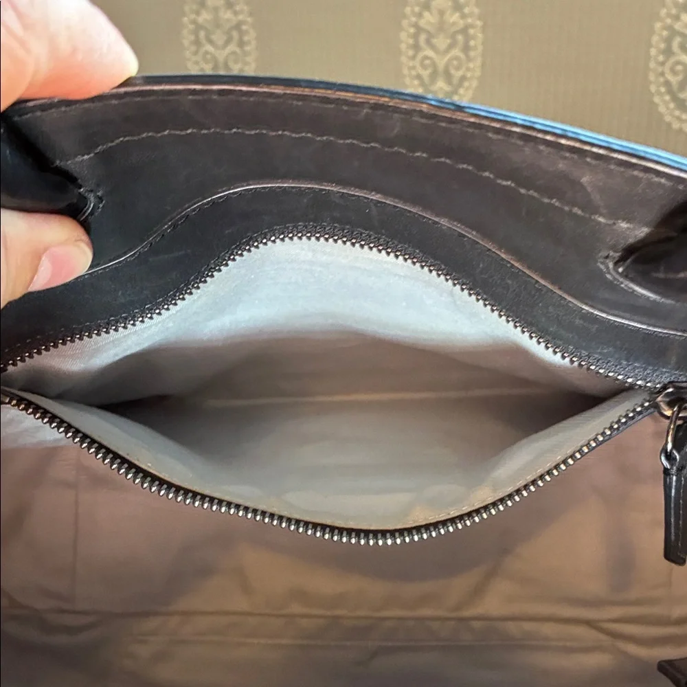 Reed Krakoff Black Leather Structured Briefcase Tote